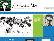 Tablet Screenshot of monteirolobato.com